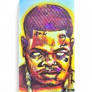 HANDMADE ORIGINAL 5X3 INDEX CARD ART BY NORA SCOTT @OFFNORADRENALINE